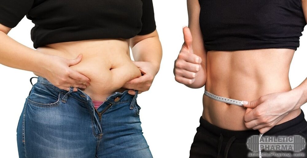 Лишний жир на боках и животе
